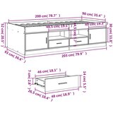  Dnevni krevet s ladicama bijeli 90 x 200 cm konstruirano drvo | shoptok.hr