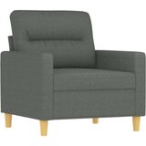  Fotelj s stolčkom za noge temno siv 60 cm blago, (20909863) | Shoptok.si