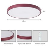  Brilagi-LED prigušiva plafonska lampa POOL LED/60W/230V 3000-6000K 60 cm bordo + daljinski upravljač | Eponuda.com