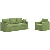 vidaXL Kavč 2 pcs Svetlo zelena, (5000146602) | Shoptok.si