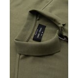 Ombre Men's polo shirt with zip neckline - olive | shoptok.hr