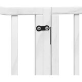  Vrata za pse s vratašcima 10 panela sklopiva 800 cm drvo topole Bijela 80 x 90 x 2 cm | shoptok.hr
