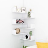 Maison Chic 2 kosi Stenske kotne police - Stenske Police - Viseče police bele 40x40x50 cm inženirski les, (21793873) | Shoptok.si