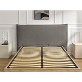 Bobochic Paris Siva/sivorjava oblazinjena oblazinjena/iz iverne plošče zakonska postelja s prostorom za shranjevanje z letvenim dnom 180x200 cm Charlie – | Shoptok.si