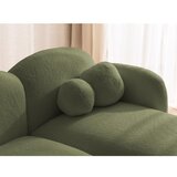 Ropez Zelena kotna sedežna garnitura iz tkanine bouclé (desni kot/z ležalnikom) Orbit – | Shoptok.si
