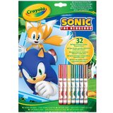 Crayola Sonic, bojanka i radna bilježnica s aktivnostima | shoptok.hr