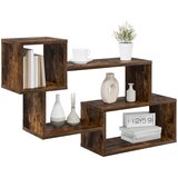  Lebdeća polica Zidna montaža Smeđa 87 x 20 x 55 cm | shoptok.hr