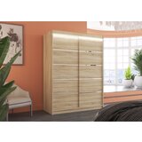 ADRK Drsna omara LUFT 150 z LED osvetlitvijo - SONOMA-SONOMA HRAST | Shoptok.si
