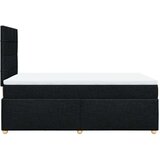 vidaXL Krevet s oprugama i madracem crni 120 x 200cm od tkanine | shoptok.hr