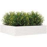  Vrtna sadilica bijela 100x100x23 cm od masivne borovine | shoptok.hr