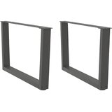  Noge za klub stolić V-oblika 2 kom antracit 70 x (42-43,3) cm čelik Cijene