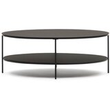 Kave Home Črna mizica s stekleno mizno ploščo 65x110 cm Fideia – | Shoptok.si