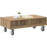  Stolić sa kotačima Umjetnički hrast 90 x 50 x 30 cm | Eponuda.com