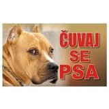 Happy Dog tabla Čuvaj se psa - Pit bul 20x12.5cm cene