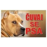 Happy Dog tabla Čuvaj se psa - Pit bul 20x12.5cm Cene
