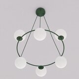  Luster na sajli AZURA 6xE14/10W/230V zelena/bela | Eponuda.com