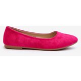 EVENTO Women's Pink Suede Ballerina Flats Kommia | shoptok.hr