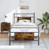  Okvir kreveta bez madraca dimljena boja hrasta 90x190 cm drveni | shoptok.hr