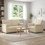  Set sofe 2 pcs Krem Umjetna koža | shoptok.hr
