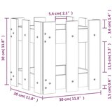  Vrtna sadilica s izgledom 30x30x30 cm impregnirana borovina | shoptok.hr