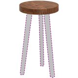  Gornji dio stola Svijetlosmeđa Ø 30 x 4 cm Čvrsto Hrastovo Drvo | shoptok.hr