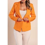 Fenzy Blazer S Klasičnim Ovratnikom, Oranžen