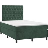  Krevet box spring s madracem tamnozeleni 120x190 cm baršunasti | shoptok.hr