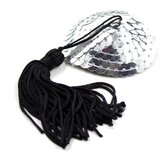  Samopogrešen tingerji s srcem s črnimi/srebrnimi pajkicami, (21087066) | Shoptok.si