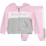 Reebok komplet trenerka za male devojcice/ zip roze siva Cene