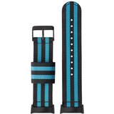 INF Najlonski pašček za uro za Fitbit Charge 5, zračen športni nadomestni pašček Blue+Black, (22075732) | Shoptok.si