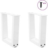  Noge za klub stolić V-oblika 2 kom Bijele 30 x (30-31,3) cm Čelik | Eponuda.com