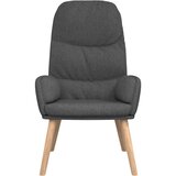  Stol za sproščanje s stolčkom temno sivo blago, (20812309) | Shoptok.si