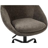 MID.YOU VRTLJIVI STOL kovina, tekstil siva, bela | Shoptok.si