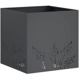  Vrtna saksija Antracit 50 x 50 x 49 cm Čelična vrata | shoptok.hr