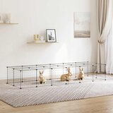  Kavez za ljubimce s 28 panela i vratima crni 35 x 35 cm čelični | shoptok.hr