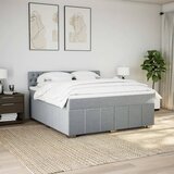  Krevet s oprugama i madracem svjetlosivi 180x200 cm od tkanine | shoptok.hr