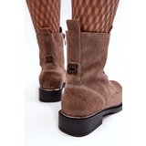 Boto Comfortable Suede Lined Boots Light Brown Lemar Revin | ePonuda.com