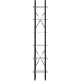 vidaXL Knjižna omara 6-nadstropna bela 40x30x210 cm iverna plošča, (20620586) | Shoptok.si