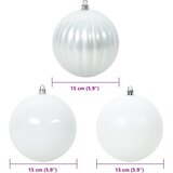  Set Božićnih Kuglica XL 9 pcs Bijelo Plastika | shoptok.hr