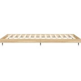 vidaXL okvir za krevet boja hrasta 100x200 cm od konstruiranog drva | shoptok.hr
