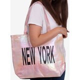 SHELOVET Large fabric bag for women pink Cene