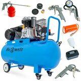 THUNDER Kompresor oljni HEXWELT 100L – 2200 W, 8 BAR, 370 l/min, 1-cilindrski, (5000222717) | Shoptok.si