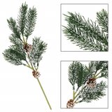  Springos® Božićni ukrasna grančica, smeđa/bijela/zelena | shoptok.hr