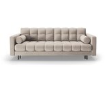 Cosmopolitan Design Bež žametna raztegljiva sedežna garnitura s prostorom za shranjevanje 222 cm Bali – | Shoptok.si