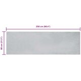 vidaXL Umetno zajčje preproga Siva 80 x 250 cm Poliester | Shoptok.si