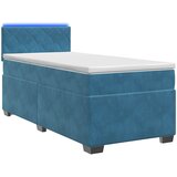  Krevet s box springom, madracem i LED-om Plava 80 x 200 cm | shoptok.hr