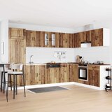  Kuhinjski ormarić za sudoper s pohranom Lucca 2 pcs Staro drvo | shoptok.hr