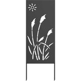  Privatnost u vrtu Crna 50 x 140 cm Hladno valjana čelična | shoptok.hr