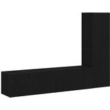  Set TV komoda Zidne 4 pcs Crni hrast 130,5 x 30 x 140 cm | shoptok.hr