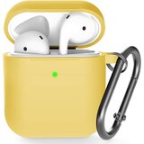 Venisymlis Silikonska torbica AirPods z obeskom za ključe, 360°C zaščitna prevleka, odporna na udarce, (22102199) Cene